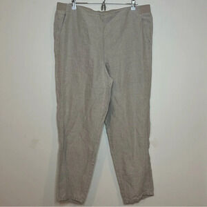 J. JILL Linen Stretch Pull On Pants